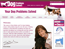 Tablet Screenshot of dogproblemssolved.com